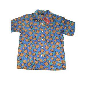 CLOT Printed Floral Short Dleeve Button Down Mens Shirt NWT XL MSRP $333